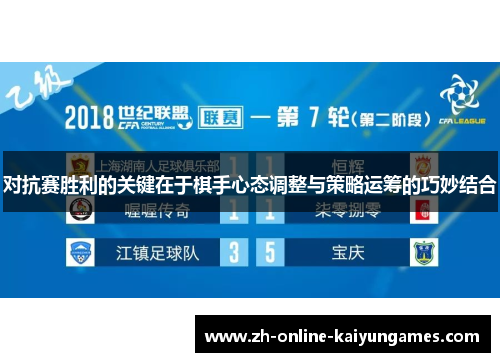 对抗赛胜利的关键在于棋手心态调整与策略运筹的巧妙结合