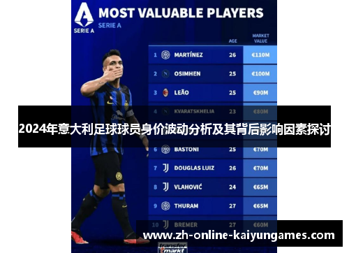 2024年意大利足球球员身价波动分析及其背后影响因素探讨