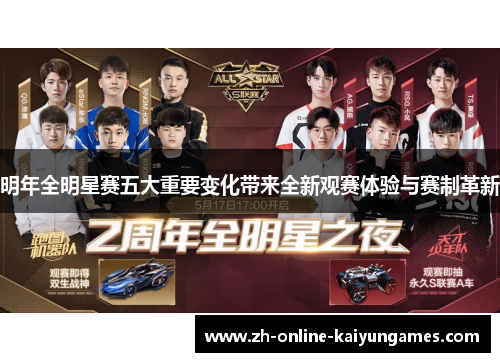 明年全明星赛五大重要变化带来全新观赛体验与赛制革新